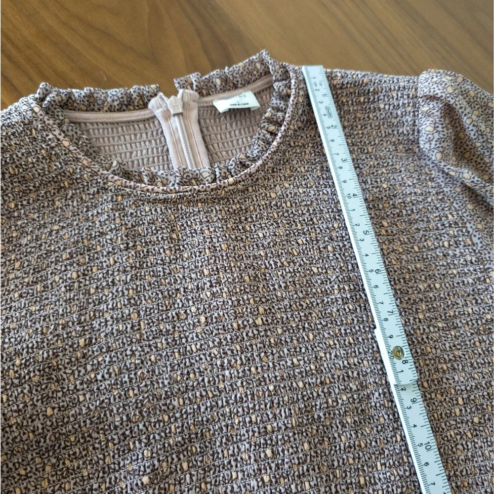 Wilfred Womens SIZE L Aritzia Tempest Long Sleeve Smocked Top